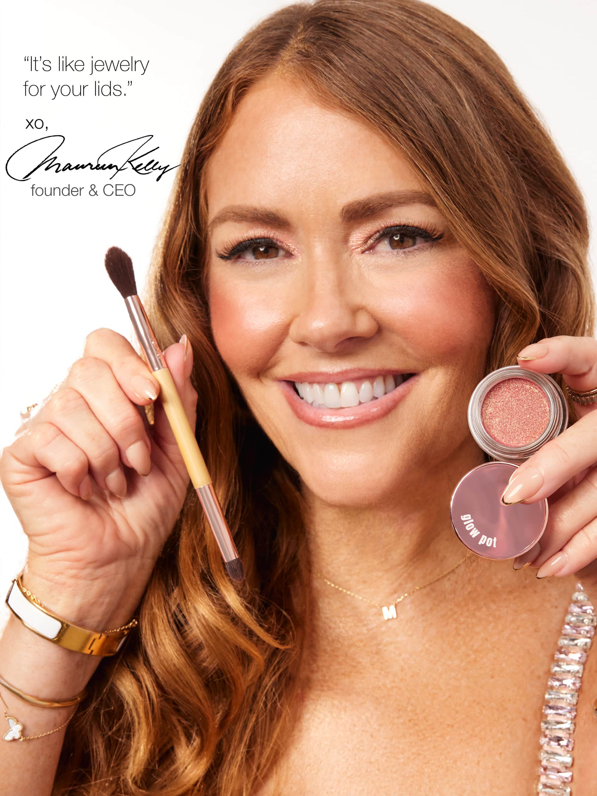 glow pot eyeshadow & brush - Image 3