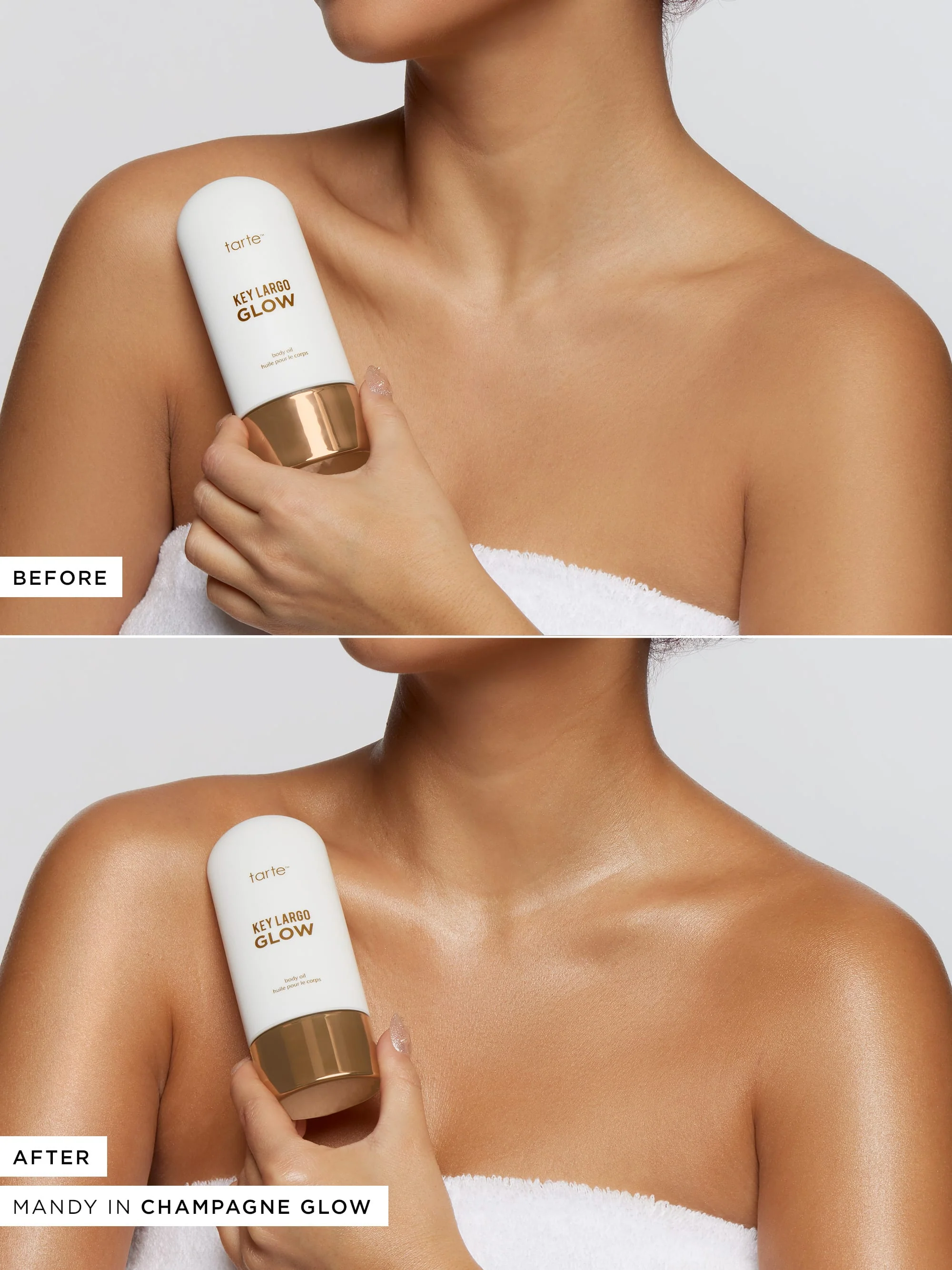 Key Largo GLOW body oil & kabuki body brush duo - Image 3