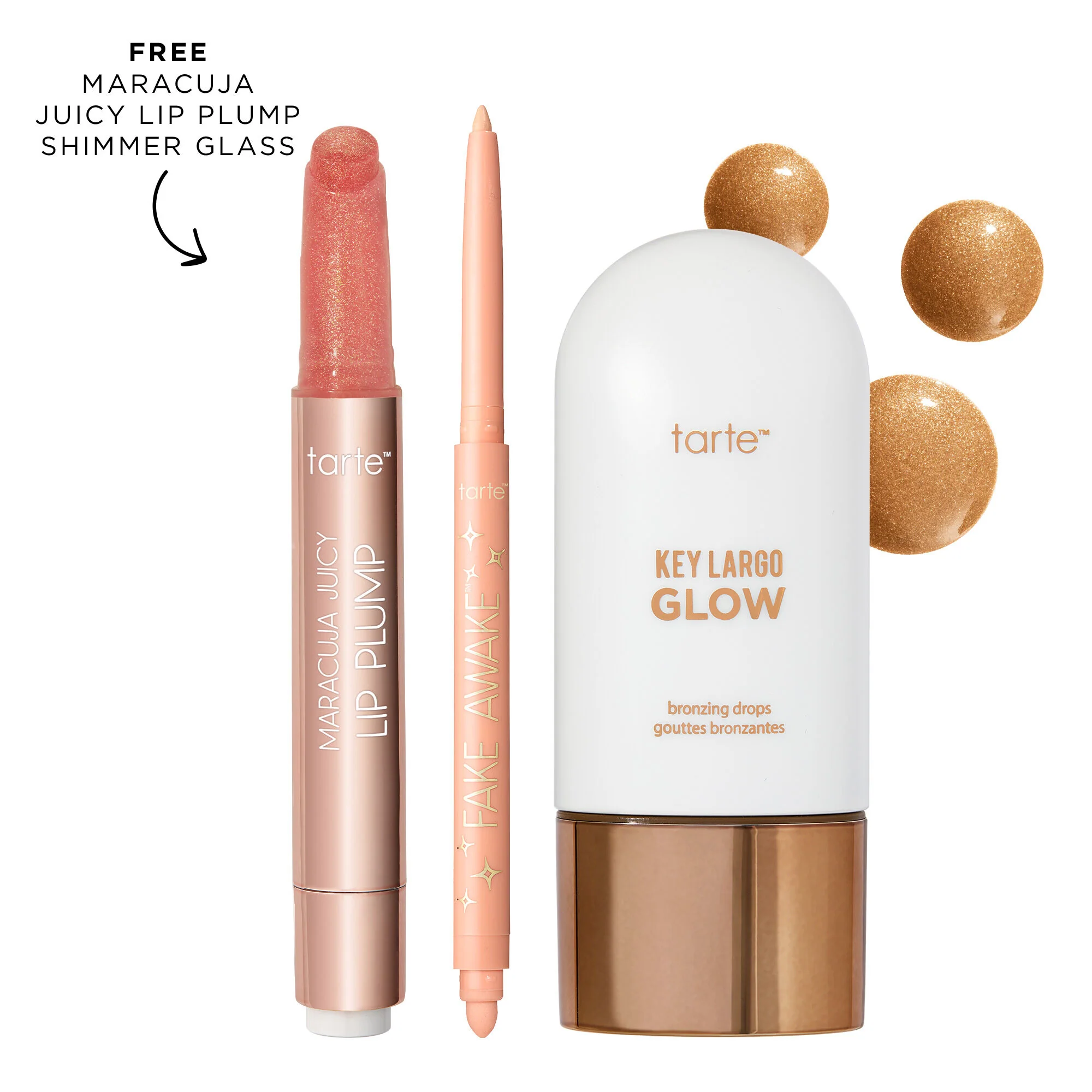 tarte™ maracuja juicy shimmer plump, fake awake and bronzing drops - Image 10