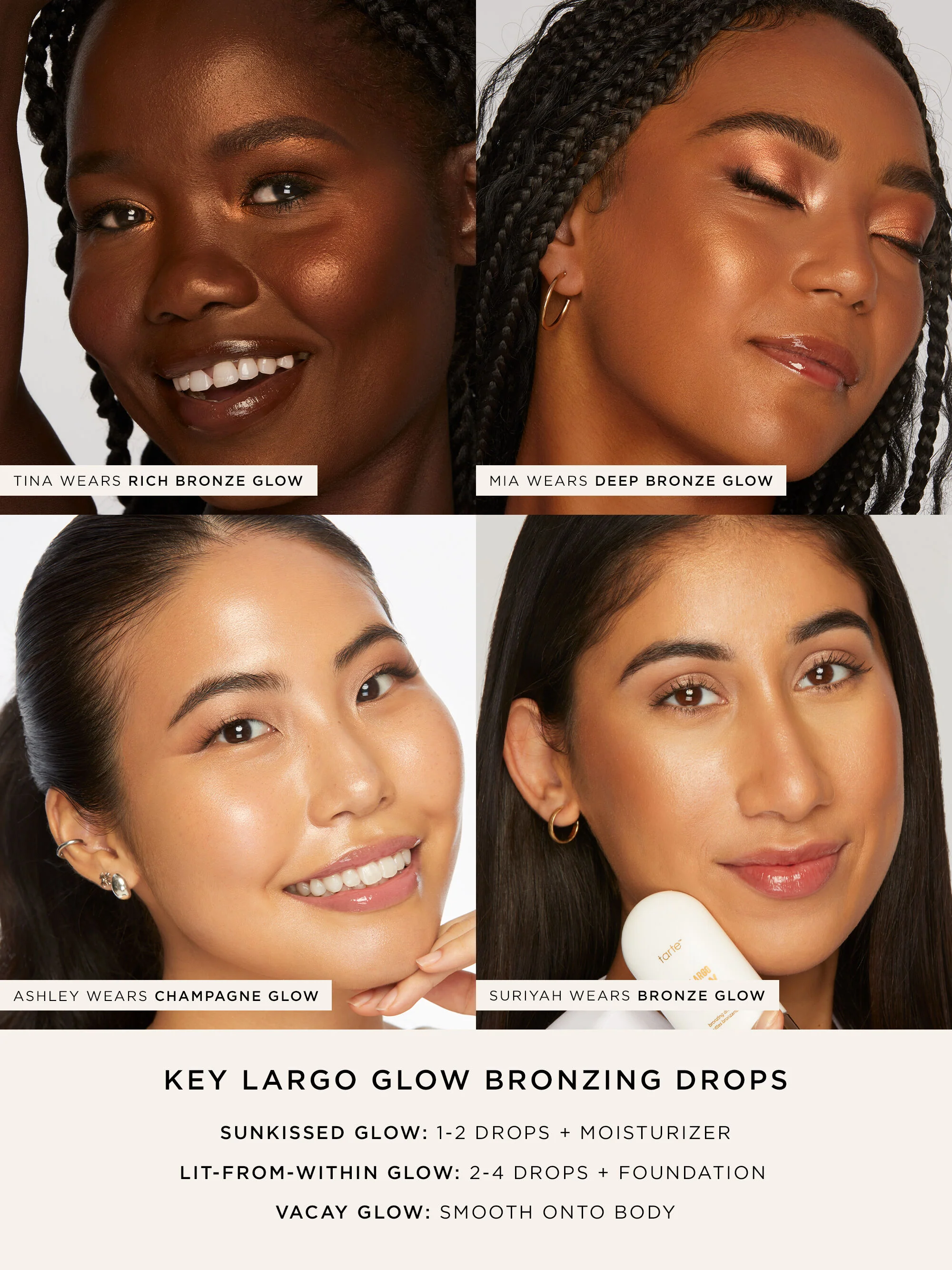 tarte™ maracuja juicy shimmer plump, fake awake and bronzing drops - Image 4
