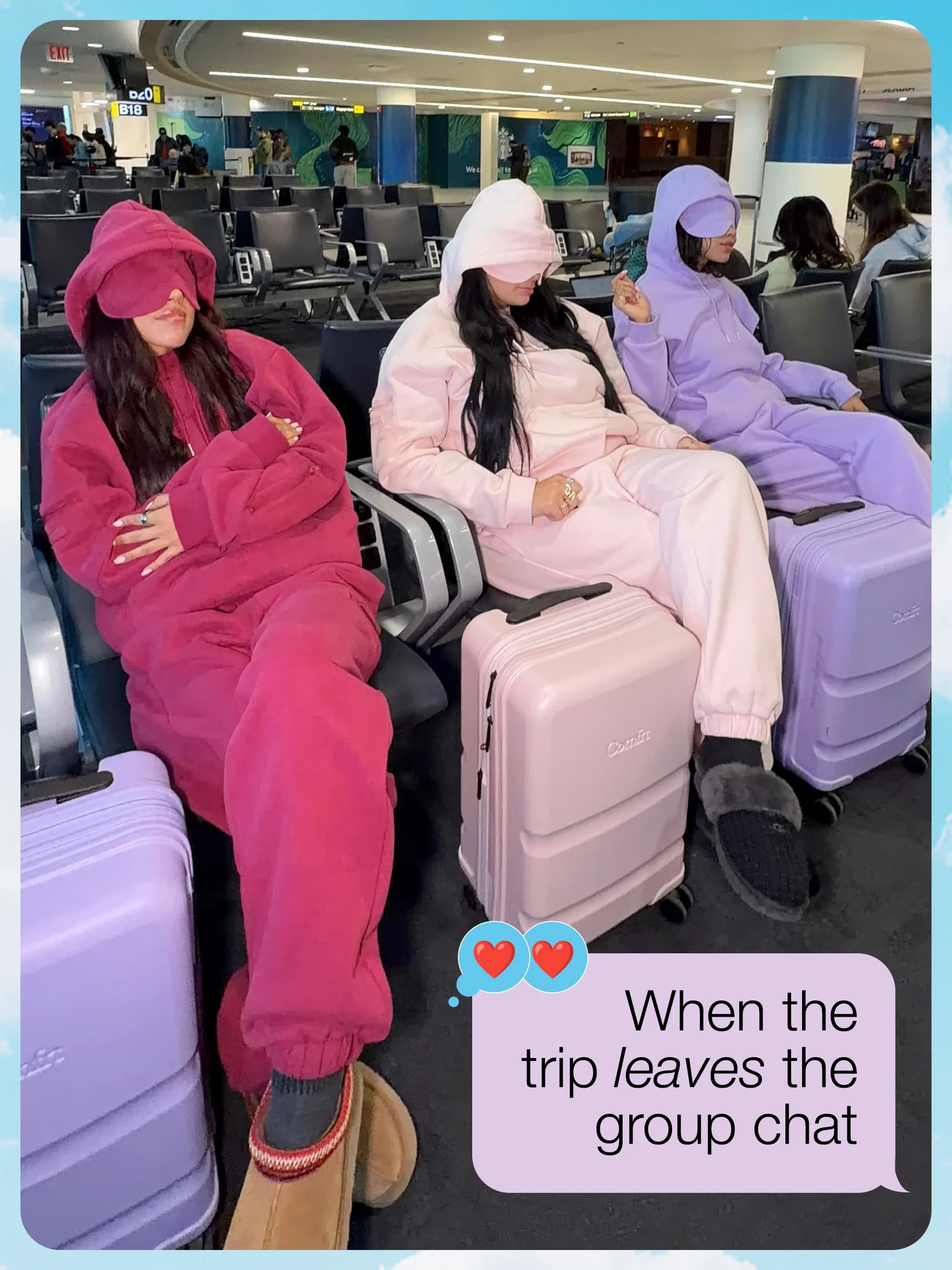 tarte x Comfrt airplane mode travel hoodie - Image 25