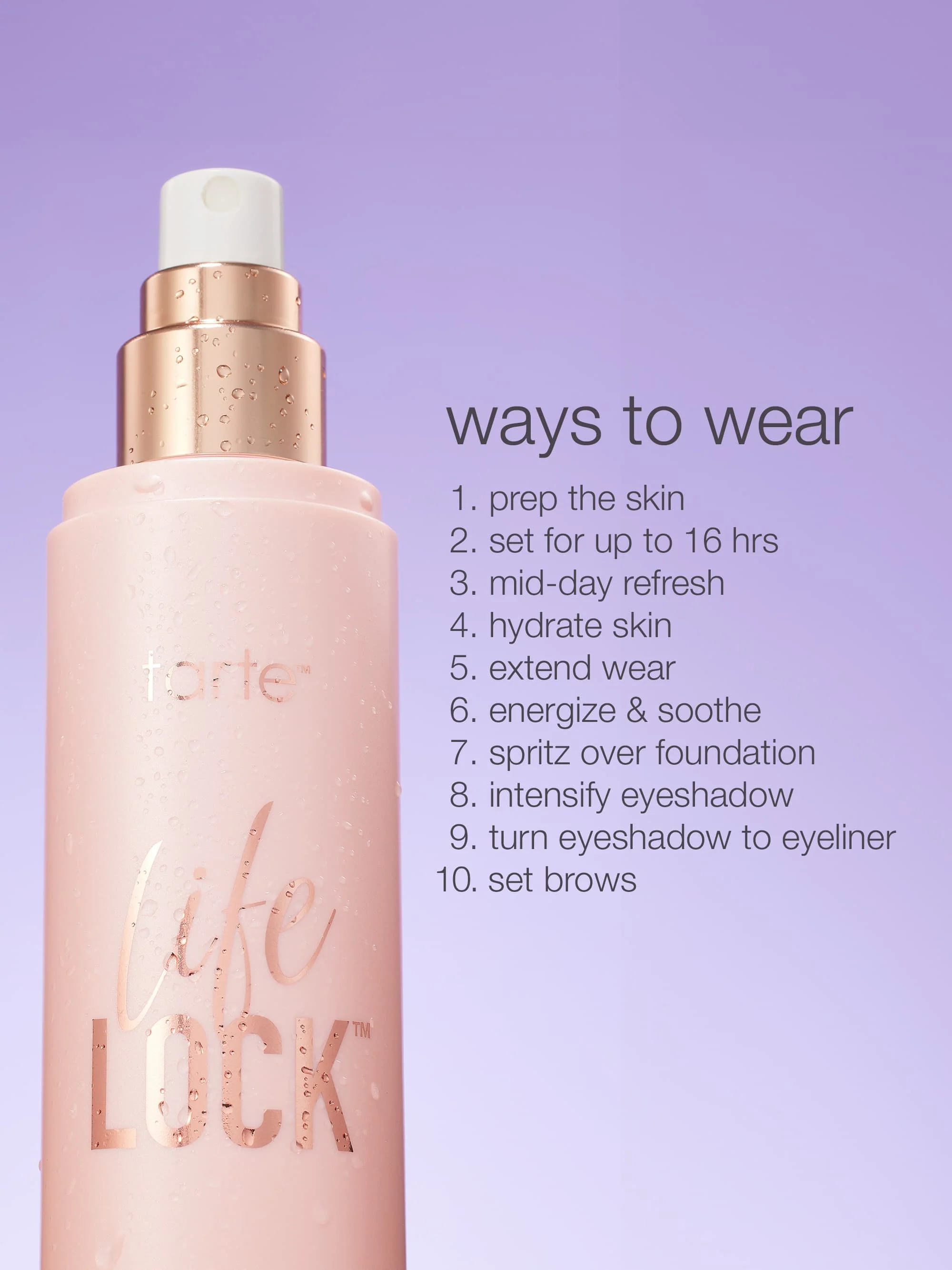 travel-size Life Lock™ hydrating setting spray - Image 8